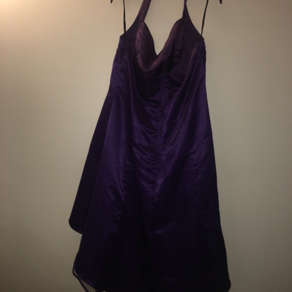 Formal High-Low Halter Dress - Picture 3 of 4
